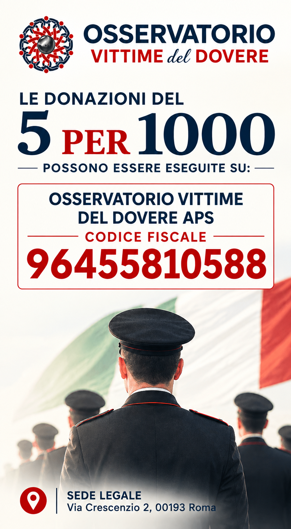 5 per Mille per le Vittime del Dovere 1